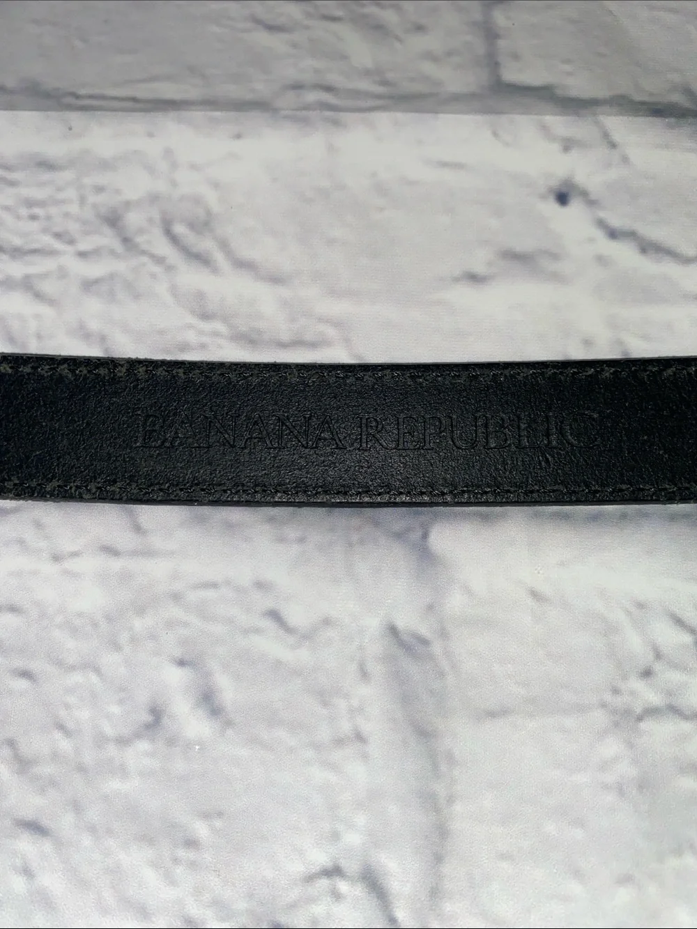 Banana Republic Classic Black Leather Belt - Black Size M